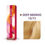 coloration color touch a lille par nos coiffeurs coloristes lillois Wella professionnels 10/73 blond très très clair marron doré