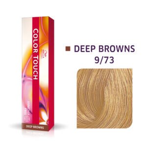 coloration color touch a lille par nos coiffeurs coloristes lillois Wella professionnels 9/73 blond très clair marron doré sans ammoniaque