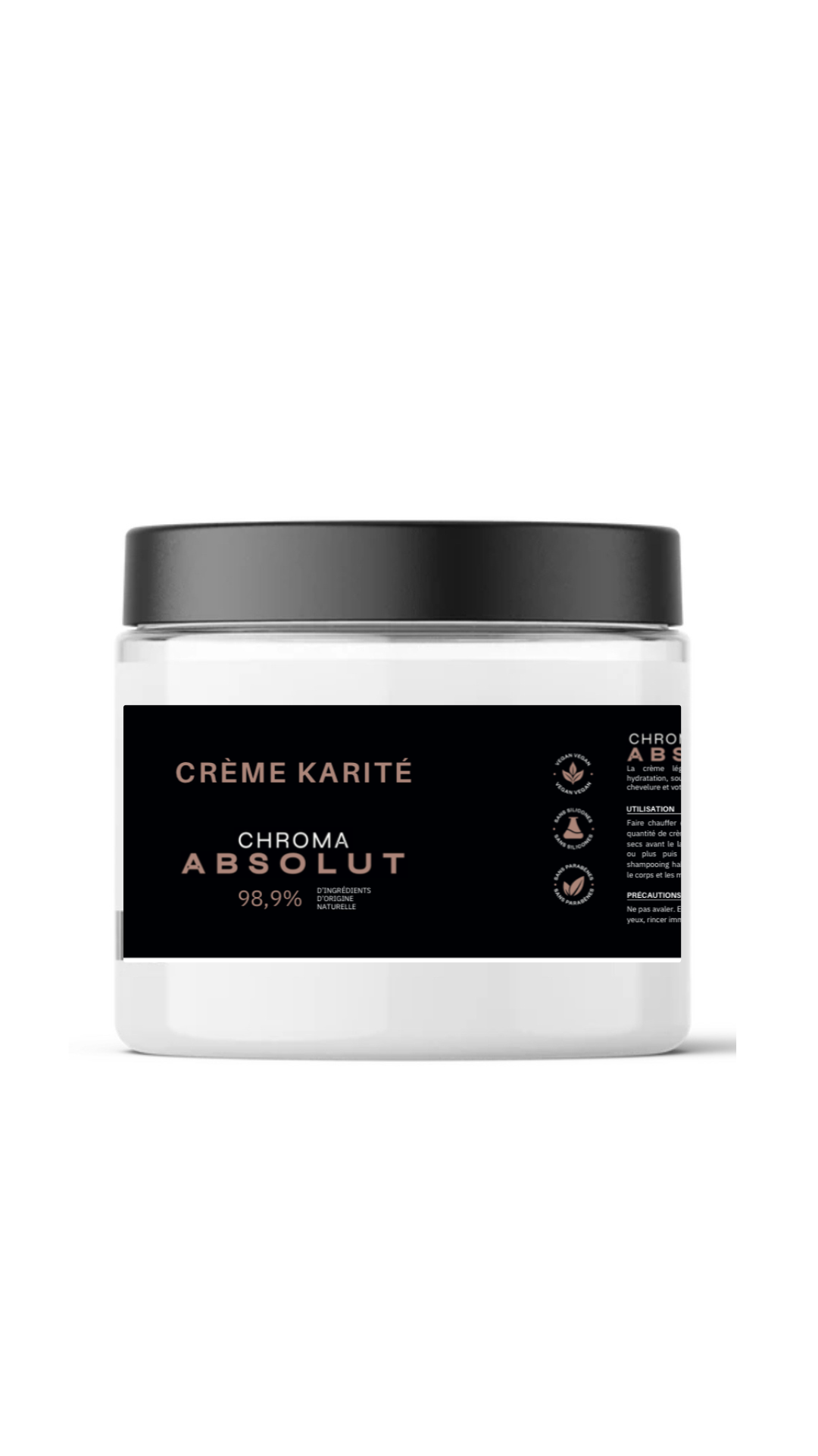 Crème au beurre de karité pour cheveux et corps– Soin nourrissant, hydratant et protecteur, enrichi en acides gras essentiels. Formule naturelle, sans sulfates, sans parabènes, sans silicones. Made in France.