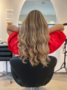 Transformation capillaire avant/après – La Maison du Coloriste Lille, coloration haut de gamme