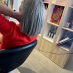 Coiffeur coloriste à Lille : grey blending sur blonde, résultat sans démarcation