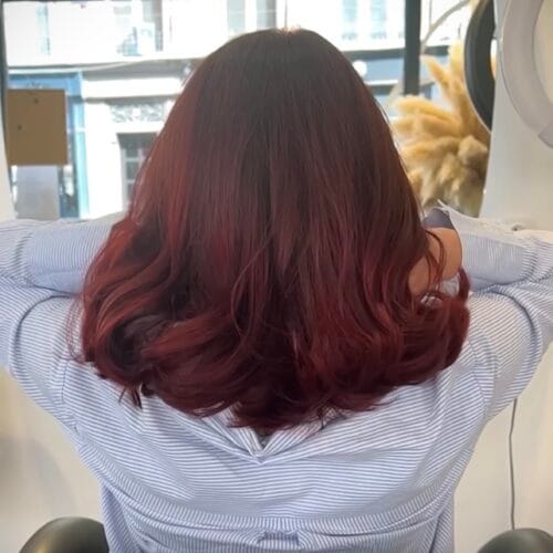 Résultat de coloration naturelle réalisé par un coiffeur à Lille expert en couleur