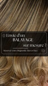 Avant après balayage miel à Lille : lumière chaleureuse sur base châtain
