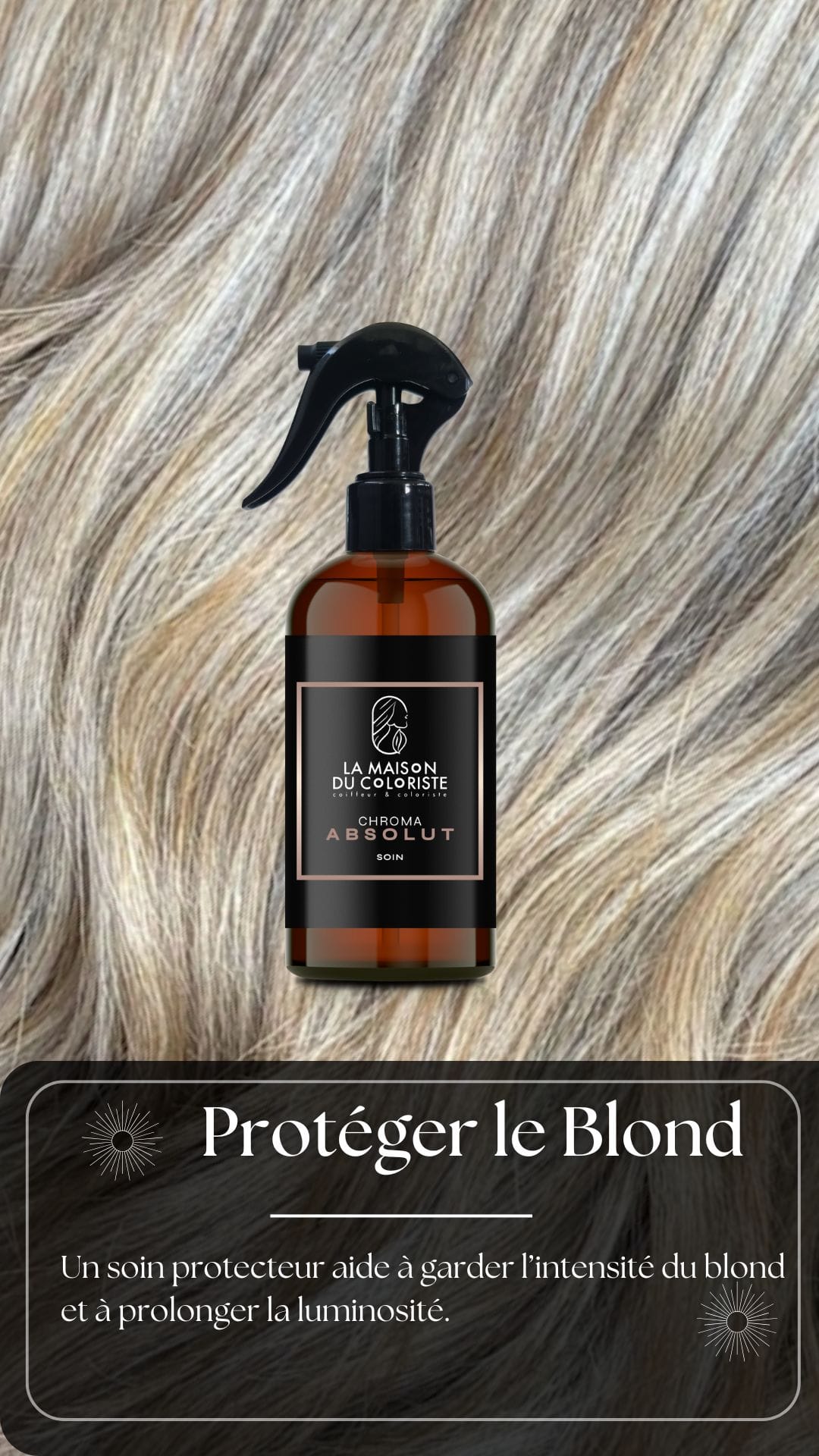 Soin protecteur pour cheveux blonds recommandé par un coiffeur coloriste à Lille afin de préserver la couleur et prolonger l’éclat d’un balayage blond.